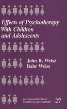 Effects of Psychotherapy with Children and Adolescents