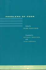 Problems of Form