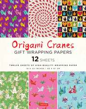 Origami Cranes Gift Wrapping Papers - 12 sheets: 18 x 24 inch (45 x 61 cm) Wrapping Paper