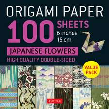 Origami Paper 100 sheets Japanese Flowers 6