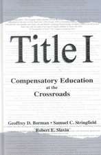 Title I: Compensatory Education at the Crossroads