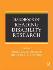 Handbook of Reading Disability Research