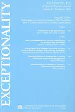 Mathematics Instruction for Students With Disabilities: A Special Issue of exceptionality