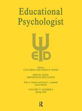 Emotions in Education: A Special Issue of educational Psychologist