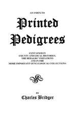 An Index to Printed Pedigrees