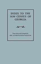 Index to the 1830 Census of Georgia