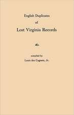 English Duplicates of Lost Virginia Records