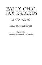 Early Ohio Tax Records