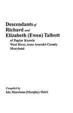 Descendants of Richard and Elizabeth (Ewen) Talbott