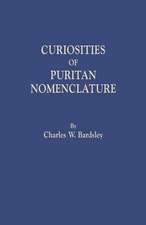 Curiosities of Puritan Nomenclature