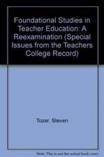 Foundational Studies in Teacher Education