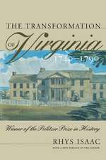 Transformation of Virginia, 1740-1790