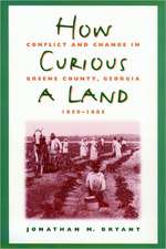 How Curious a Land: Conflict and Change in Greene County, Georgia, 1850-1885