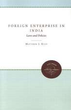 Foreign Enterprise in India: Laws and Policies