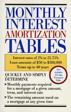 Monthly Interest Amortization Tables