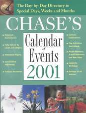 CHASES CALENDER OF EVENTS 2001