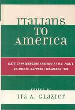 Italians to America, Volume 25