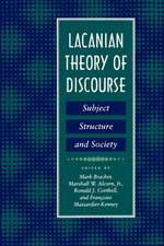 Lacanian Theory of Discourse – Subject, Structure, and Society