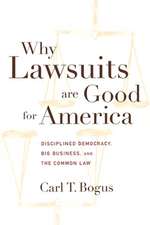 Why Lawsuits are Good for America – Disciplined Democracy, Big Business, and the Common Law