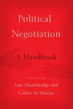 Political Negotiation: A Handbook