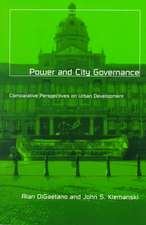 Power And City Governance: Comparative Perspectives on Urban Development