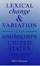 Lexical Change and Variation in the Southeastern United States, 1930-1990