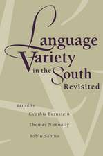 Language Variety in the South Revisited