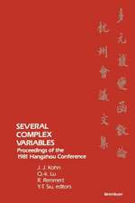 Several Complex Variables: Proceedings of the 1981 Hangzhou Conference