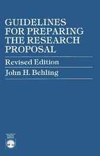 Guidelines for Preparing the Research Proposal