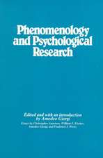 Phenomenology and Psychological Research