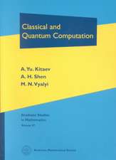 Classical and Quantum Computation