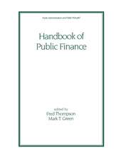 Handbook of Public Finance