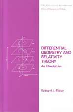 Differential Geometry and Relativity Theory: An Introduction