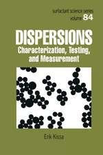 Dispersions: Characterization, Testing, and Measurement