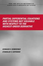 Partial Differential Equations And Systems Not Solvable With Respect To The Highest-Order Derivative