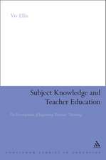 Subject Knowledge and Teacher Education: The Development of Beginning Teachers' Thinking