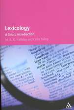 Lexicology: A Short Introduction