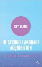 Key Terms in Second Language Acquisition