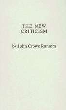 The New Criticism