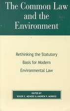 The Common Law and the Environment