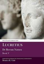 Lucretius: De Rerum Natura V