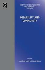 Disability and Community