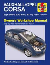 Vauxhall/Opel Corsa Petrol & Diesel (Sept 06 – 10) Haynes Repair Manual