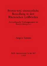 Simons, A: Bronze-und eisenzeitliche Besiedlung in den Rhein