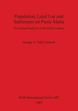 Population, Land Use and Settlement on Punic Malta