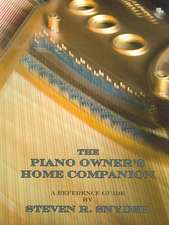 The Piano Owner's Home Companion