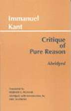 Critique of Pure Reason, Abridged