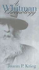 A Whitman Chronology