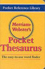 Merriam-Webster's Pocket Thesaurus