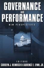 Governance and Performance